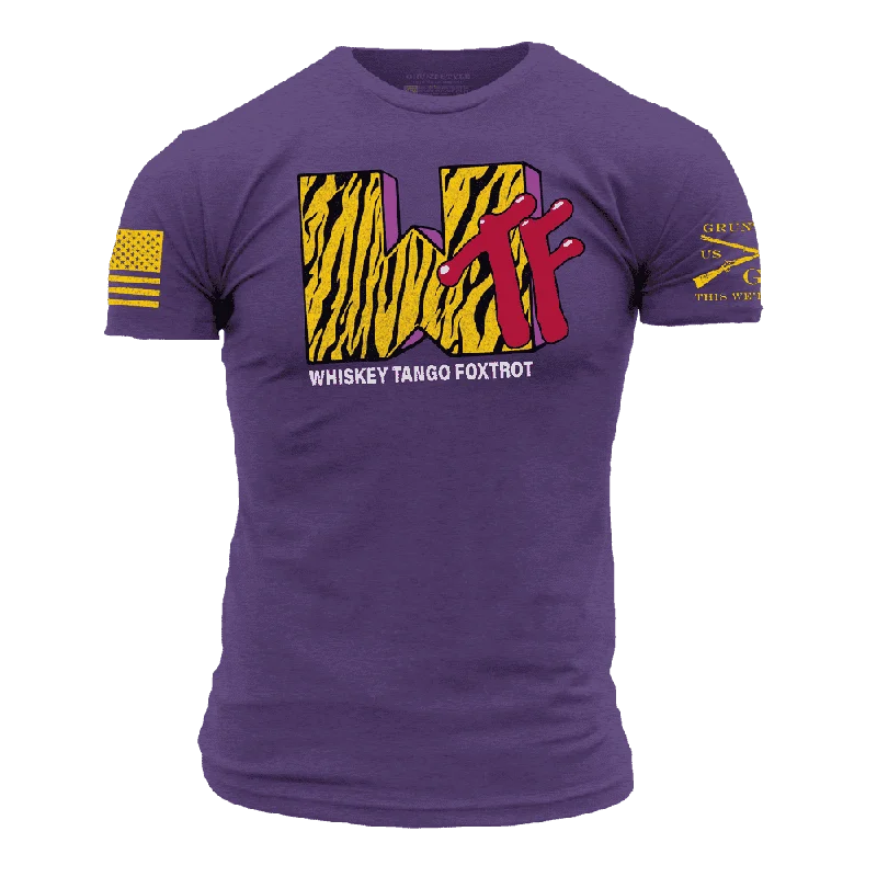 Men's Shirts with Belt AttachmentsWTF Television T-Shirt - Purple Rush