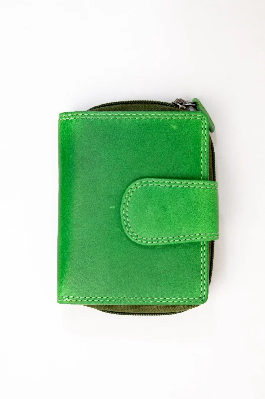 Men's Pants with Elastic CuffsAdrian Klis 157 Ladies Wallet Green