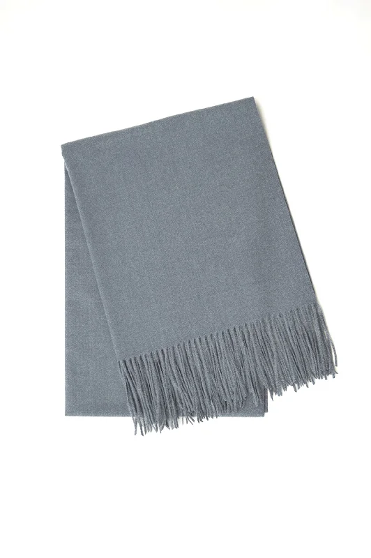 Men's Pants with Logo EmbossmentsWool Scarf, Grey