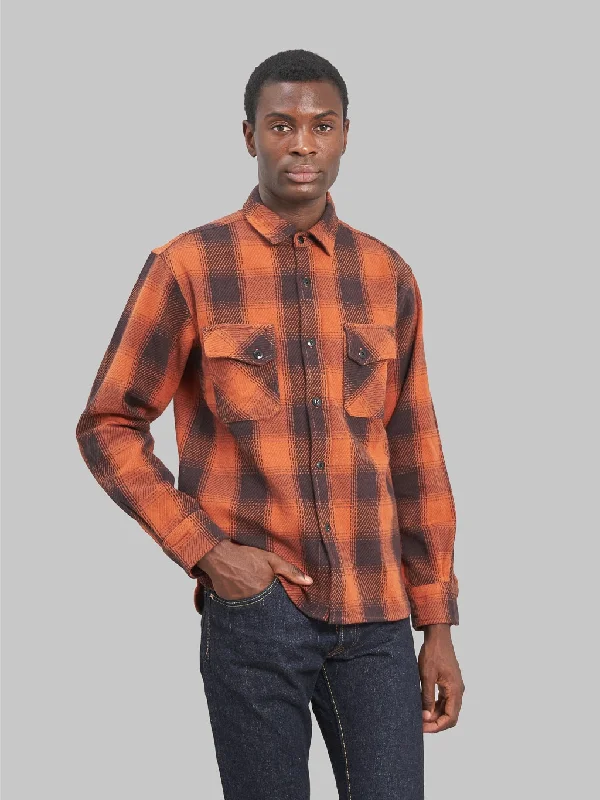 Classic Men's Dress Shirts3sixteen Crosscut Flannel Rust Twill