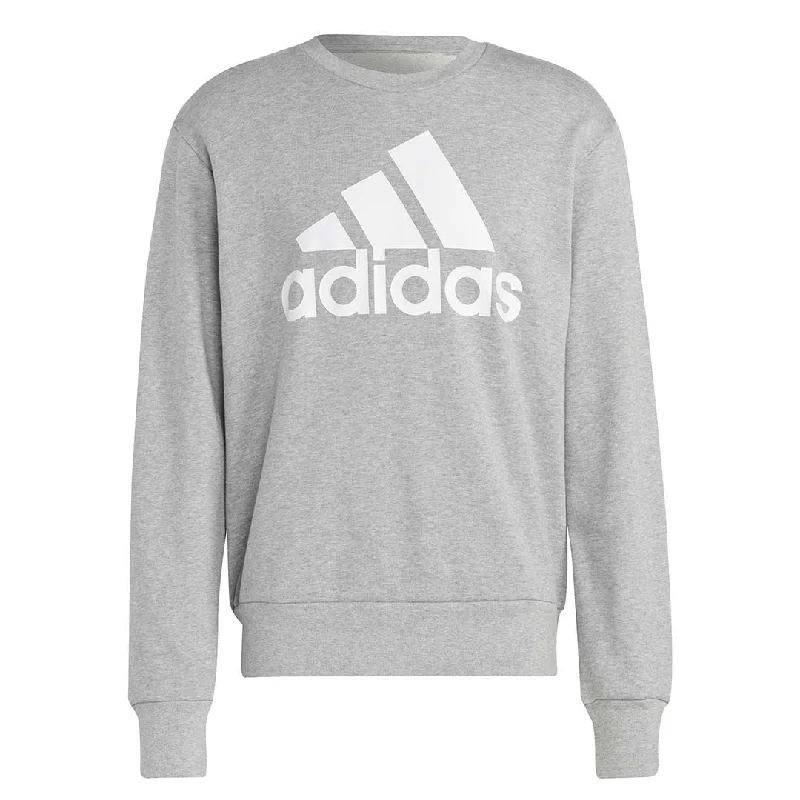 Men's Sweaters with Zip-Up Collarsadidas - Men's Essentials French Terry Big Logo Sweater (IC9326)