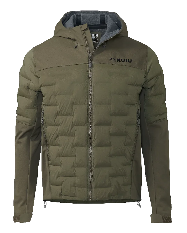 Men's Coats for City WearAxis Thermal Hybrid Hooded Jacket | Ash