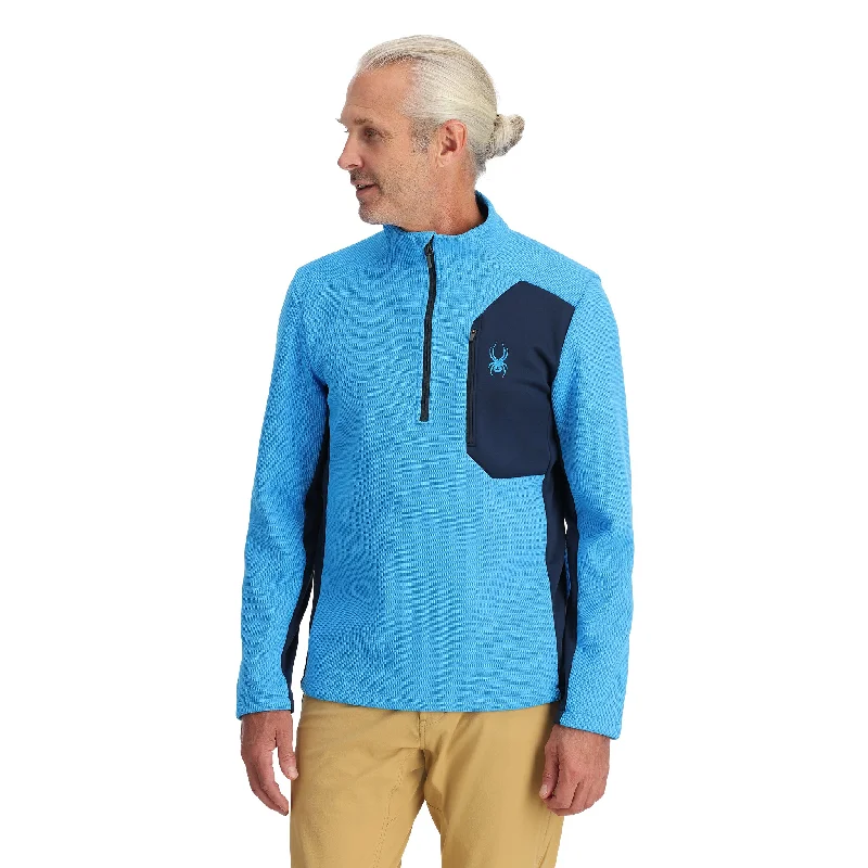 Men's Hoodies for RunningMens Bandit Half Zip - Aether Blue