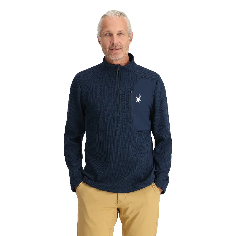 Trendy Men's Patterned HoodiesMens Bandit Half Zip - True Navy