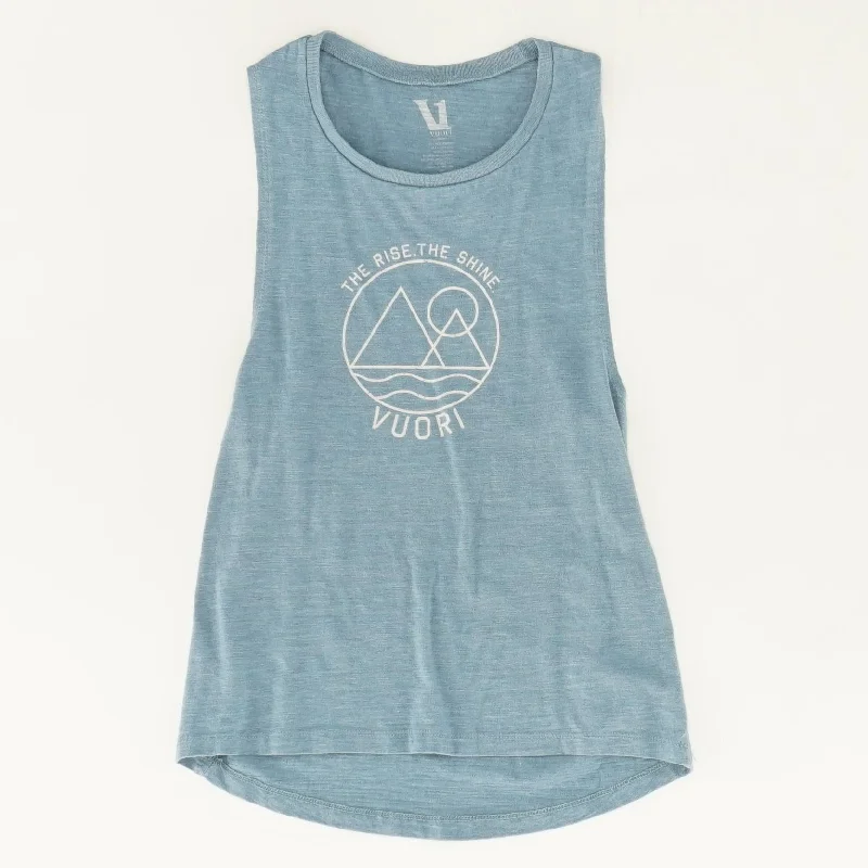 Men's Short-Sleeved ShirtsBlue Solid Tank