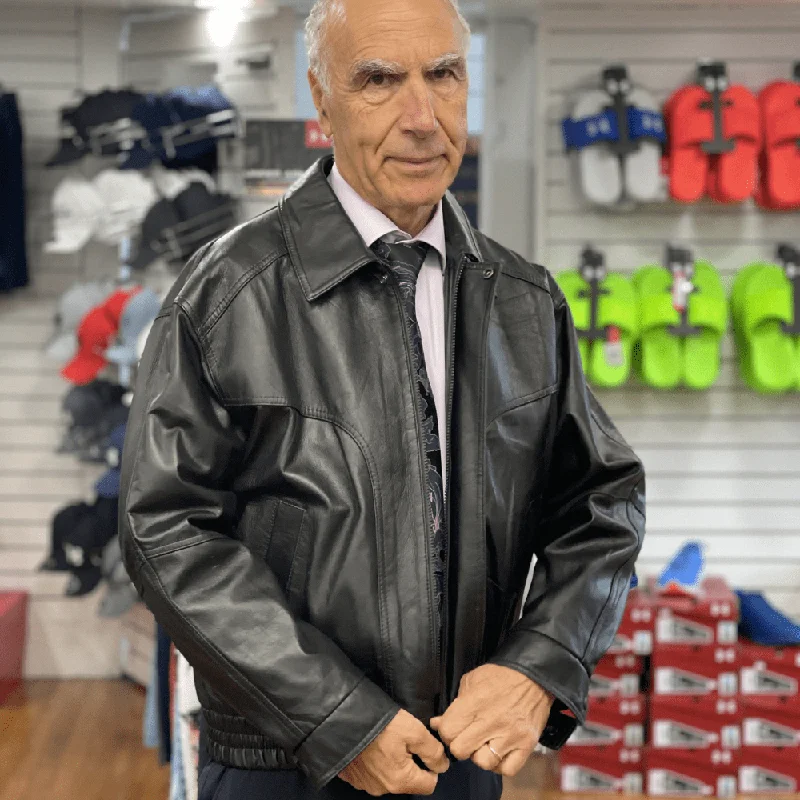 Men's Coats for Ice FishingT.O Leather Fashions LTD. Canadian Made Leather Bomber Jacket - Assorted Colours