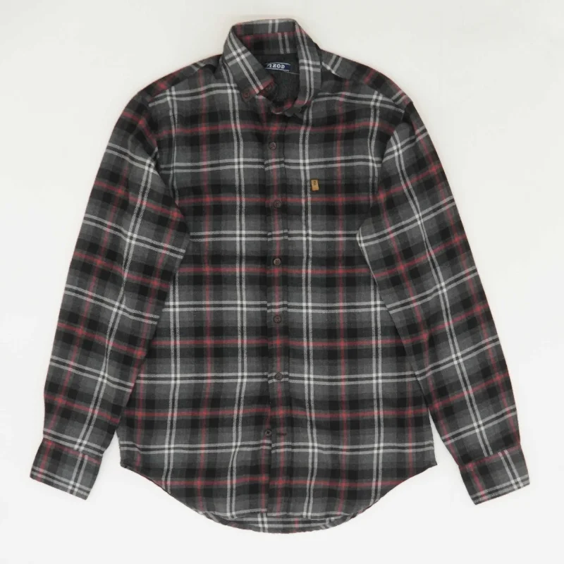 Men's Performance Shirts for SportsCharcoal Plaid Flannel Button Down