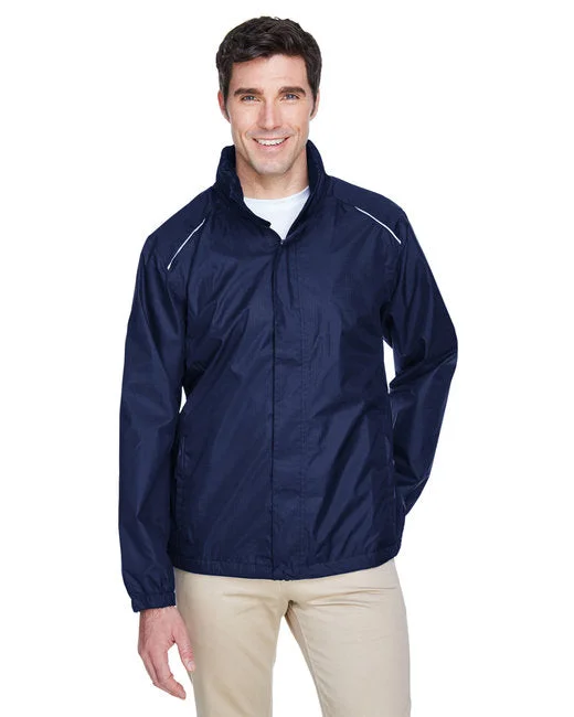 Men's Coats with Hand WarmersCore365 Climate Seam-Sealed Lightweight Variegated Ripstop Rain Jacket - 88185