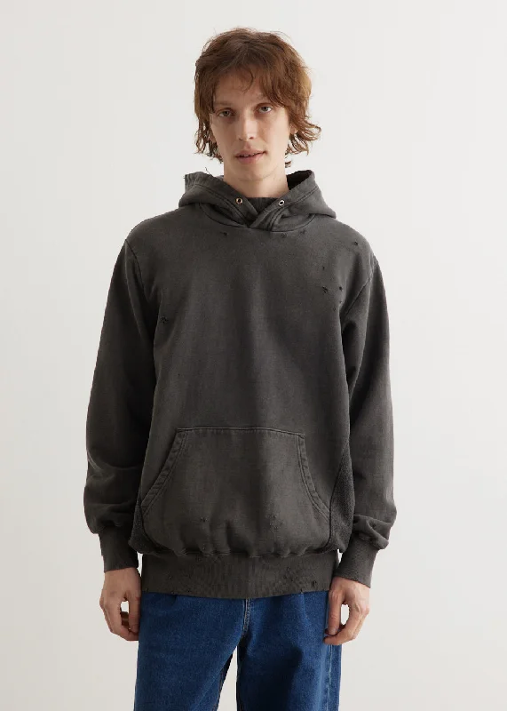 Men's Hoodies with Asymmetric ZippersDamaged Hoodie