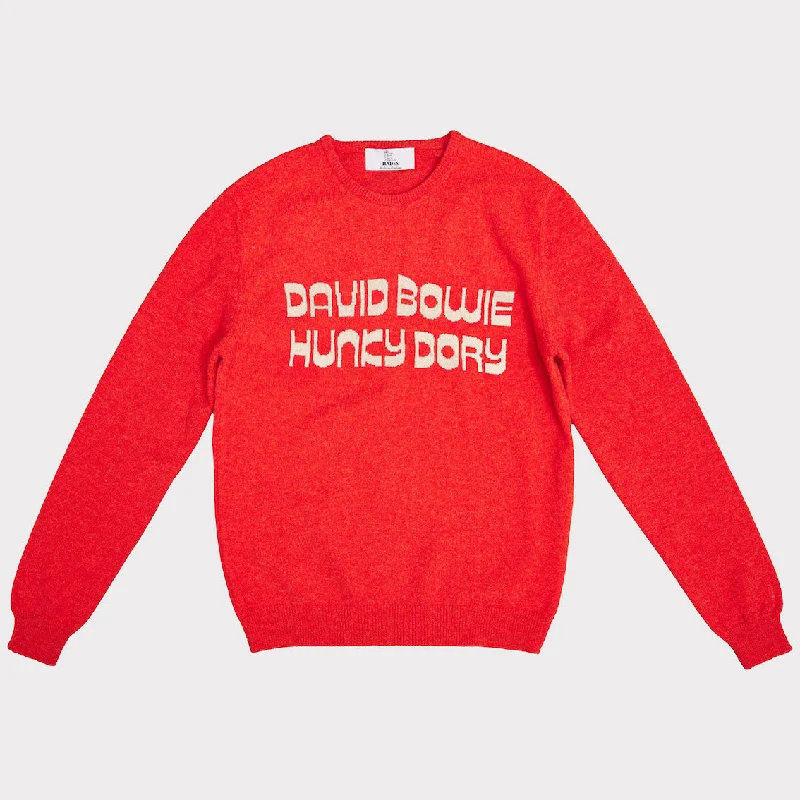 Men's Hoodies with Reinforced HemsDavid Bowie | Orange 'Hunky Dory' | Men's