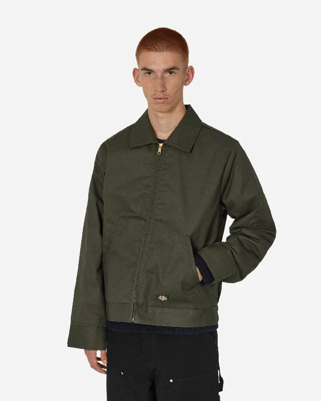 Men's Coats with Reflective StripesLined Eisenhower Jacket Olive Green