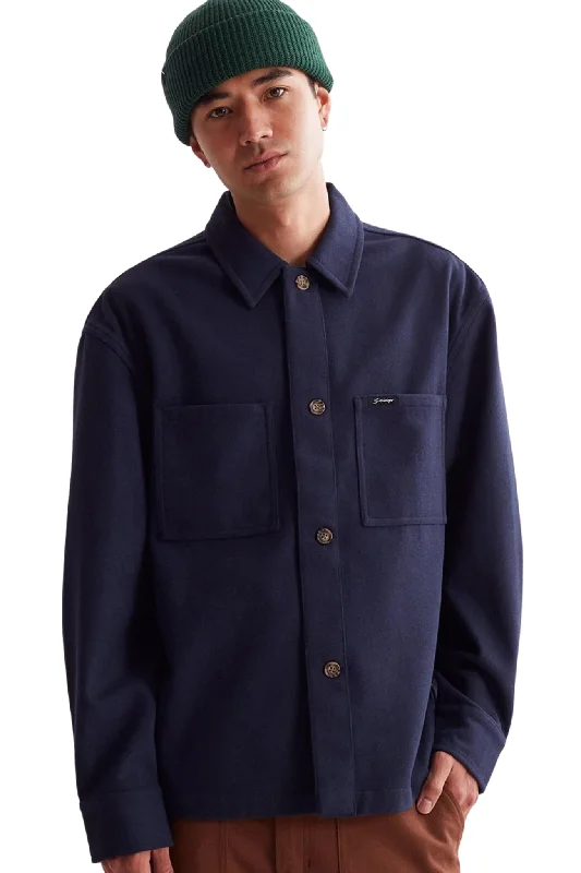 Men's Striped Shirts for a Maritime TwistDriessen Wool Overshirt