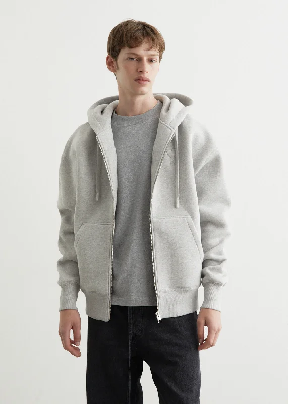 Men's Hoodies with Zipper DetailsEmbossed Hoodie