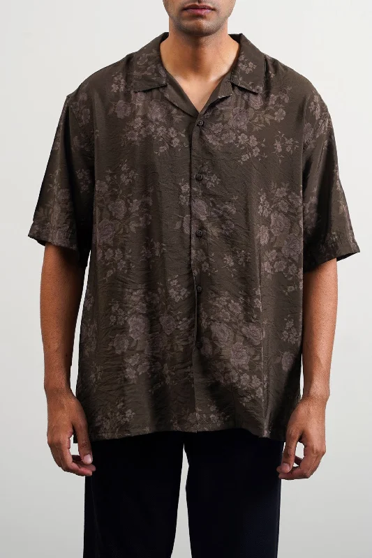 Men's Spread-Collar Shirts for a Bold StatementFOREST SAFARI SHIRT