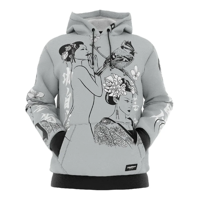 Versatile Men's All-Season HoodiesGeishas Hoodie