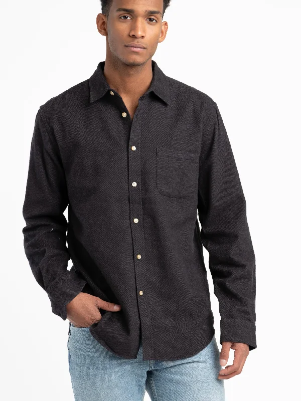 Men's Patterned Casual Shirts for Relaxed StylingGrey Teca Flannel Shirt