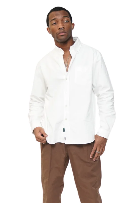 Men's Regular-Fit Shirts for a Classic FitBeefy Cotton Oxford in White