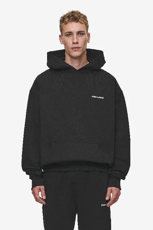 Men's Hoodies for Everyday WearLogo Oversized Hoodie Washed Black