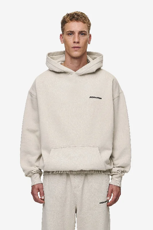 Affordable Men's HoodiesLogo Oversized Hoodie Washed Light Beige