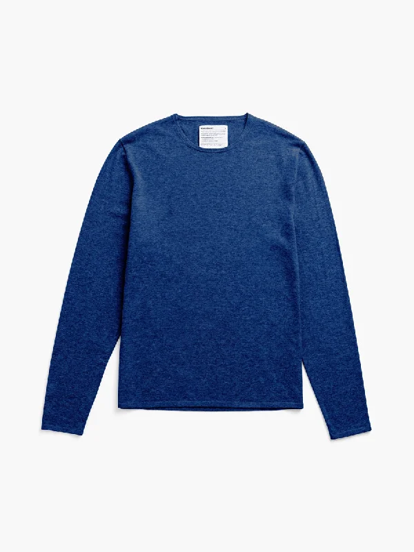 Cozy Men's Cable-Knit SweatersMen's Atlas Air Crewneck Sweater - Navy / Cobalt