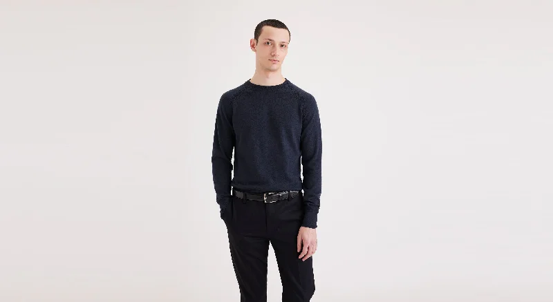 Men's Sweaters with Button-Down PlacketsMen's Regular Fit Crewneck Sweater