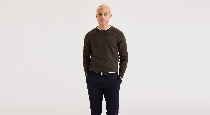 Trendy Men's Oversized SweatersMen's Regular Fit Crewneck Sweater