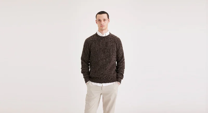 Men's Sweaters with PocketsMen's Regular Fit Crewneck Sweater