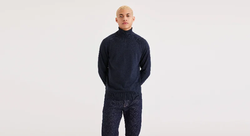 Elegant Men's Shawl-Collar SweatersMen's Regular Fit Turtleneck Sweater