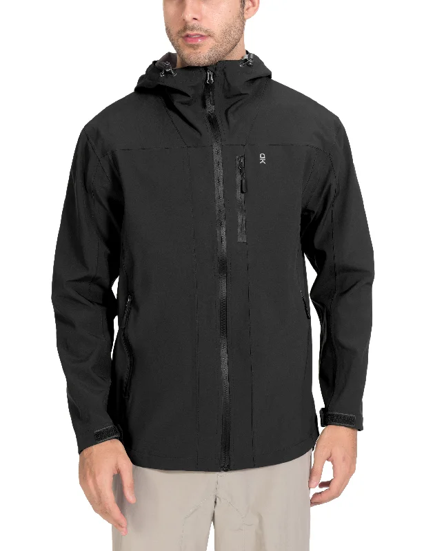 Lightweight Men's WindbreakersMen's Waterproof Windproof Rain Shell Hooded Jackets