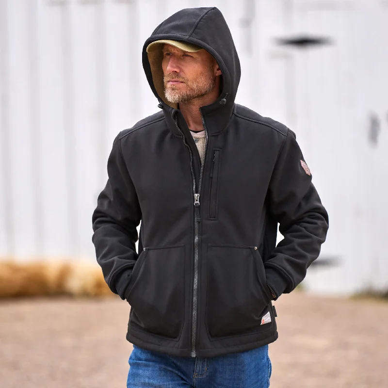 Men's Coats for Big and TallMen's Wind River Burly Canvas Softshell Jacket