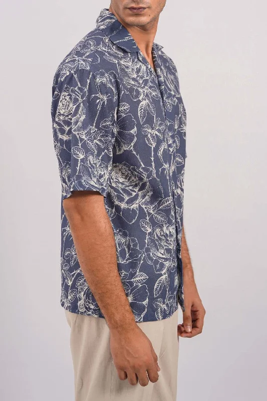 Men's Denim Shirts for a Rugged LookMONOCHROMATIC SAFARI SHIRT