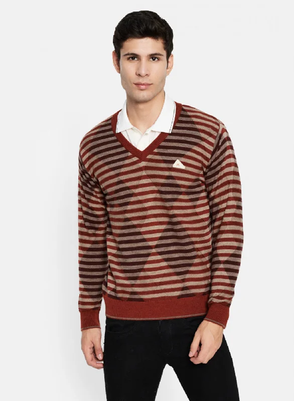 Men's Sweaters for LayeringMen Multicolor Solid Pullover