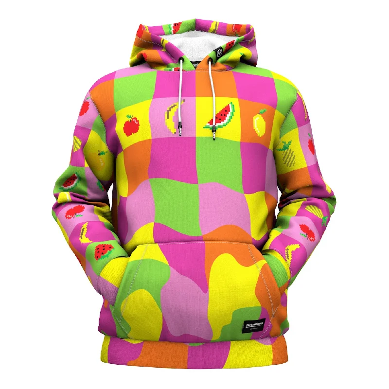 Men's Hoodies with EmbroideryPixel Picnic Hoodie