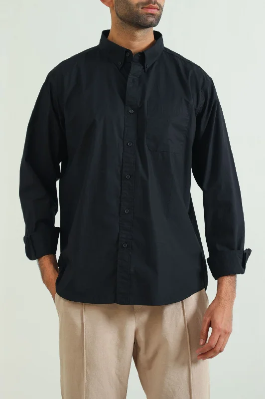 Men's Stain-Resistant Shirts for Mess-Free WearPOPLIN POCKET SHIRT