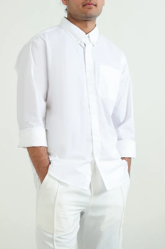 Casual Men's Button-Down ShirtsPOPLIN POCKET SHIRT