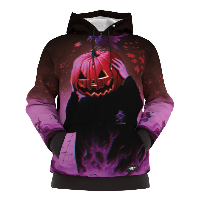 Men's Hoodies with Contrast StitchingPumpkinhead Hoodie