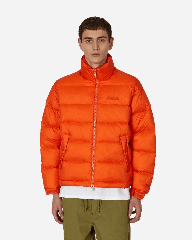 Modern Men's Field JacketsWoolrich Nylon Ripstop Down Jacket Orange