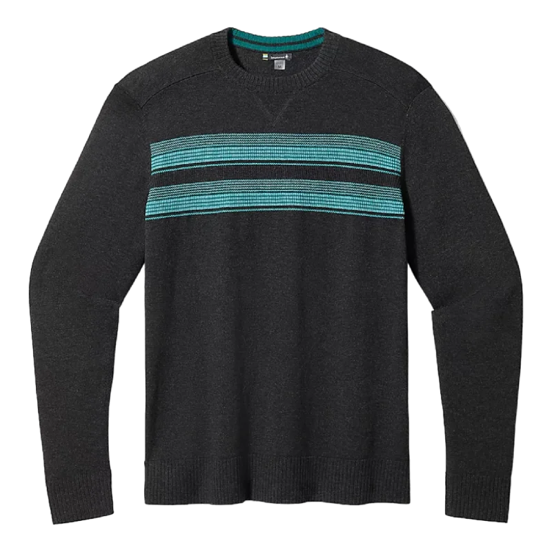 Comfortable Men's Cotton SweatersMen's Sparwood Stripe Crew Sweater