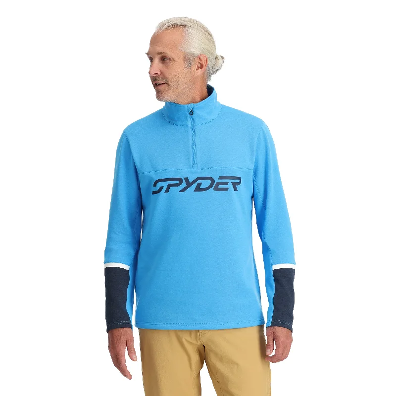 Men's Hoodies with Hidden ZippersMens Speed Fleece Half Zip - Aether Blue