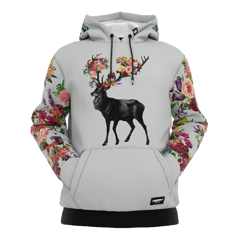 Men's Hoodies with Pass-Through PocketsSpring Itself Deer Hoodie