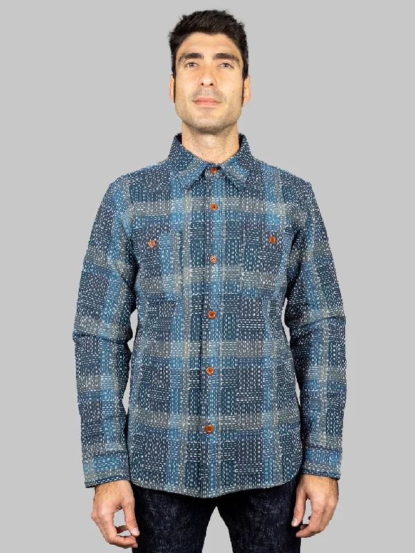 Men's Relaxed-Fit Shirts for Casual ComfortStudio D'Artisan Nogari Sashiko Shirt