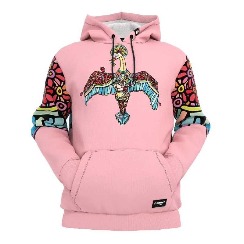 Men's Hoodies for StreetwearSwan Flowers Hoodie