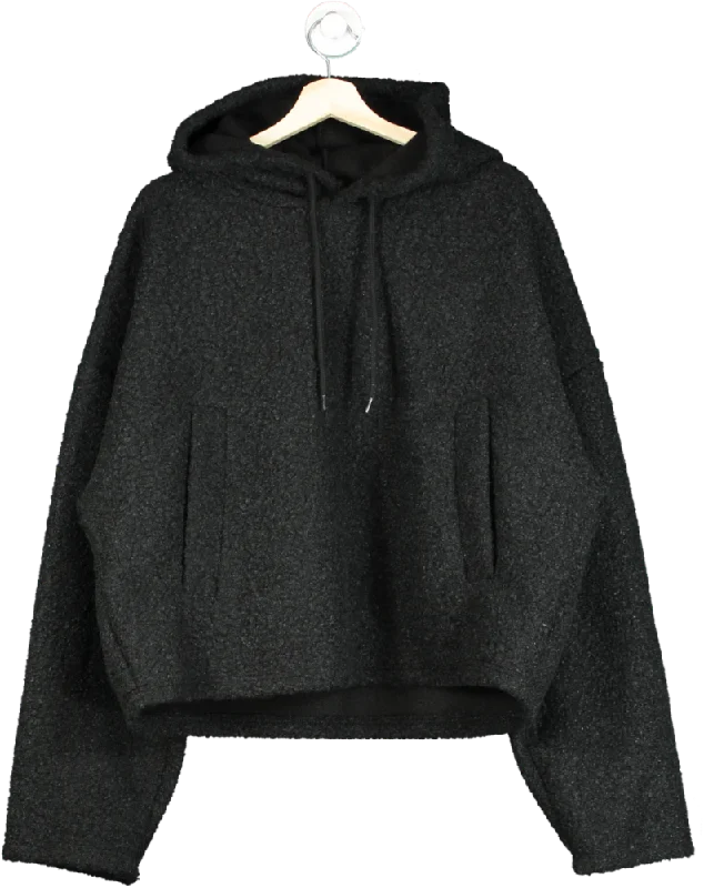 Men's Sweaters for AutumnTap Tap Tap Black Hooded Wool Blend Sweater One Size