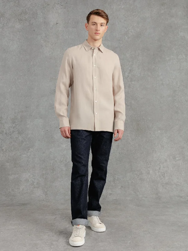 Men's Pocket T-Shirts for Added FunctionalityThe Victor Linen Shirt - Alabaster