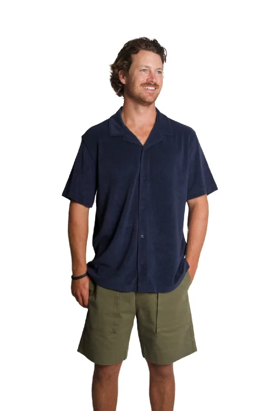 Men's Skinny-Fit Shirts for a Trendy LookTerry Cabana Short Sleeve Button Down