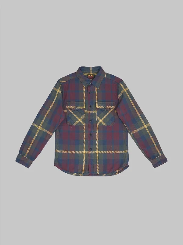 Men's Designer Shirts for a Statement PieceUES Extra Heavy Flannel Shirt Wine