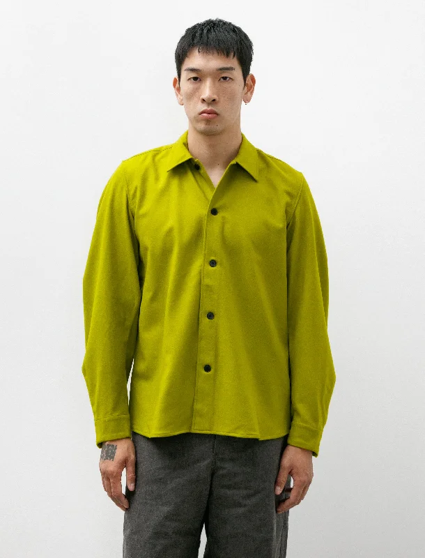 Men's Striped Long-Sleeve Shirts for a Maritime FeelBow Sleeve Shirt Moss Green Fine Loden