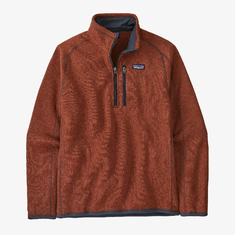 Men's Sweaters with Ribbed HemsMen's Better Sweater Quarter Zip Fleece