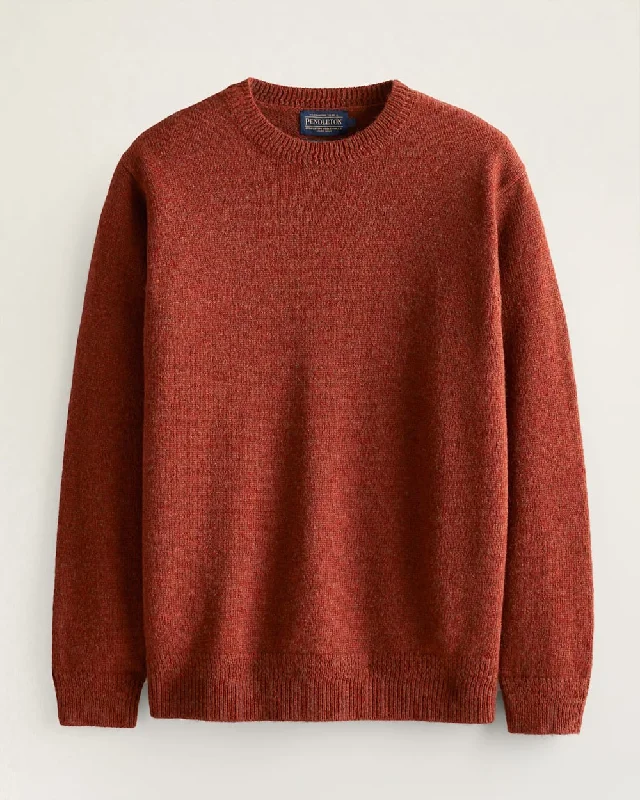 Men's Sweaters with Embroidered DesignsMen's Shetland Crew Sweater