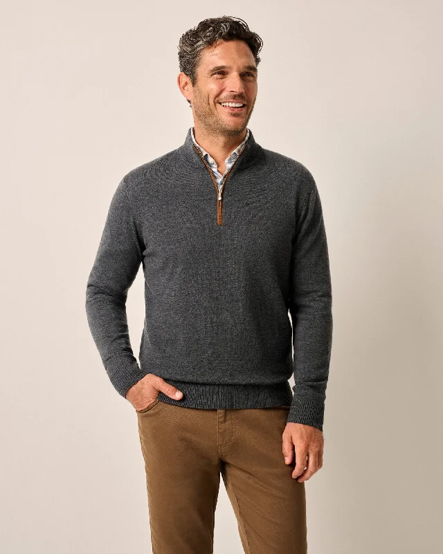 Men's Sweaters with Herringbone PatternsRaynor Merino 1/4 Zip Sweater